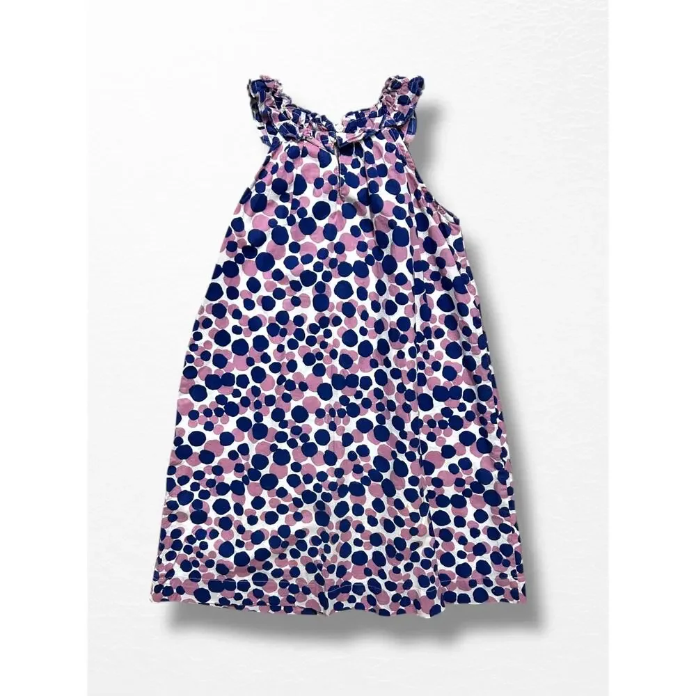 Mini Boden Polka Dot Ruffle Dress, Size 9/10